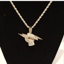 14k Gold-plated 24-in Chain With Pendant