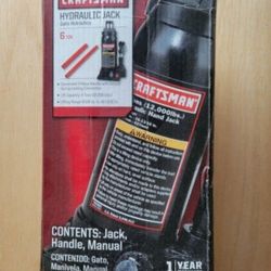 Brand new craftsman 6 ton hydraulic jack