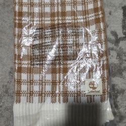 New Timberland Brown And White Scarf 