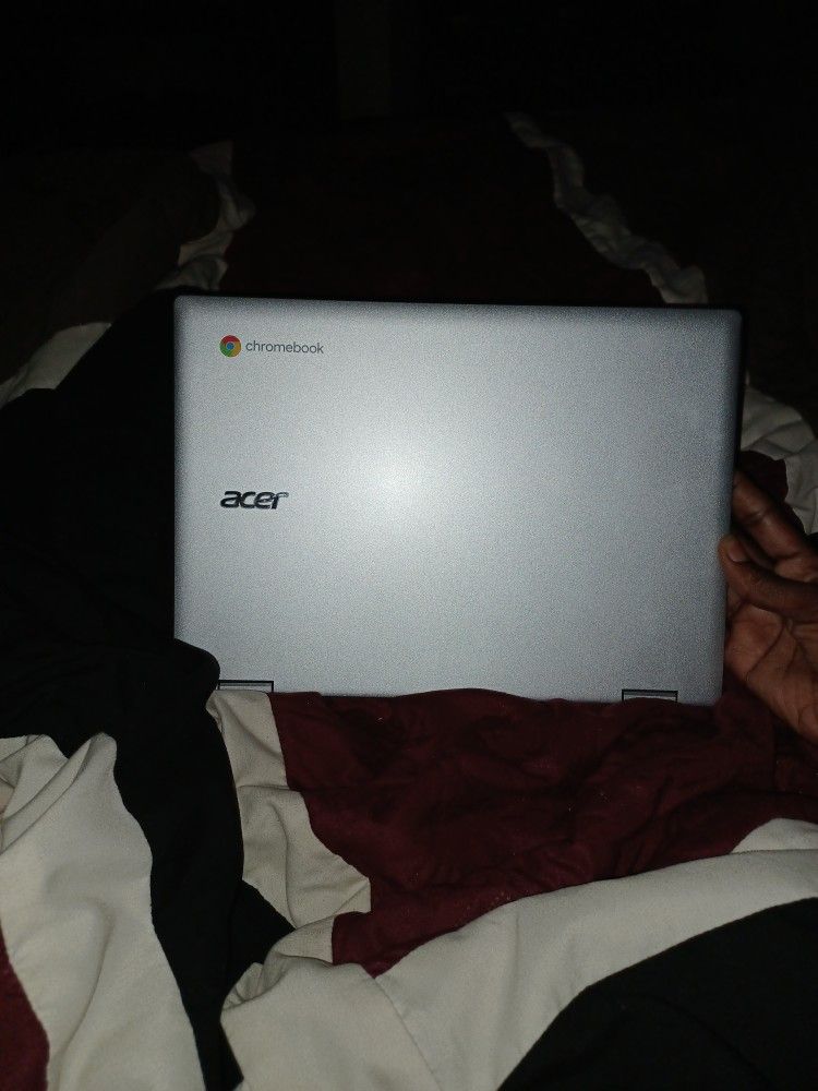Chrome Acer Like New Flips To Tablet And Back To Laptop