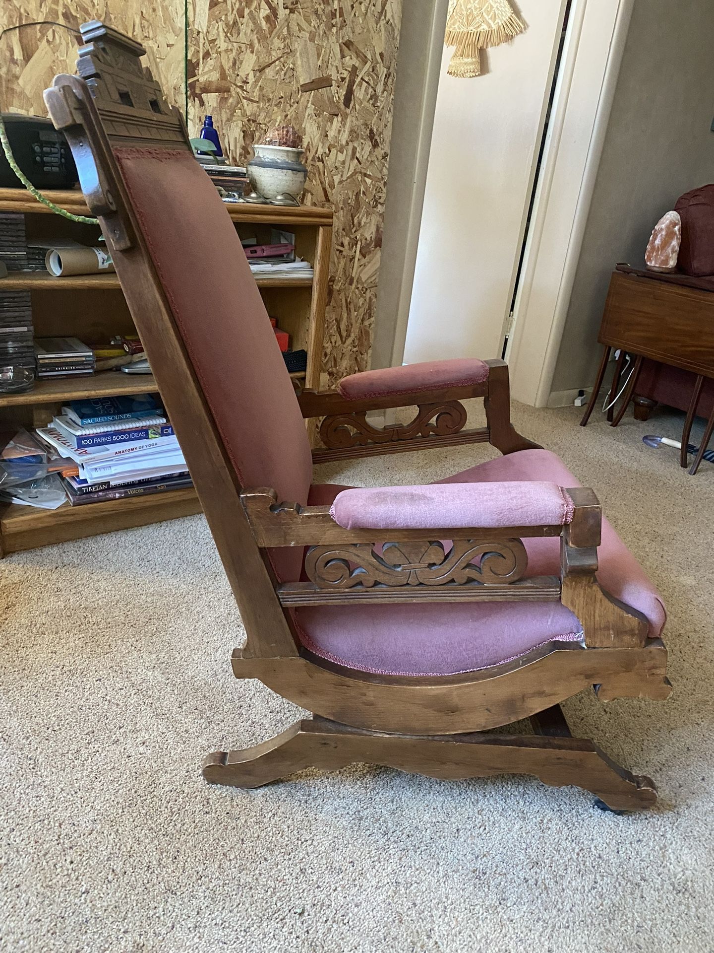 Antique Eastlake Victorian Victorian Platform Rocking Chair Antique