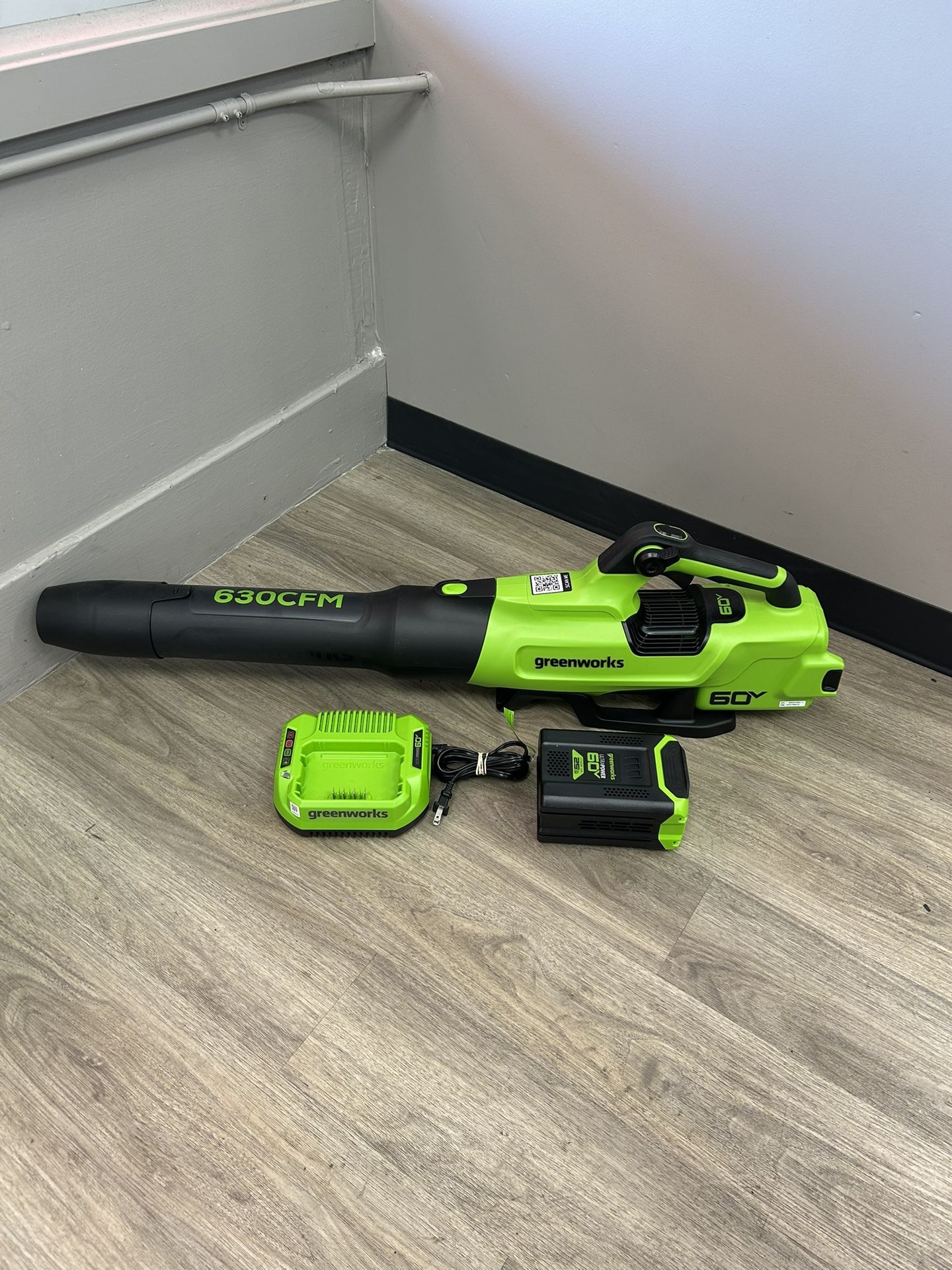 Greenworks 60v Electric Leaf Blower 630CFM