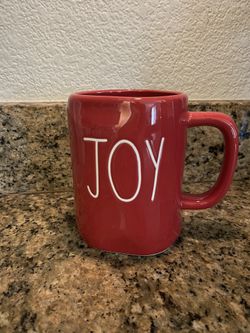 Rae Dunn Christmas Red Joy Mug