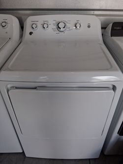 GE White Front-Load Dryer