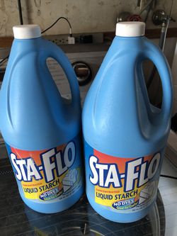 2 - 64 FL oz Sta-Flo concentrated liquid starch Both the bottles for $2