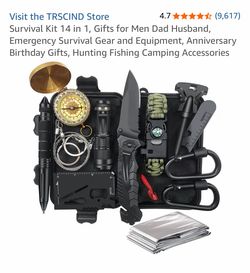 14pcs survival kit, new