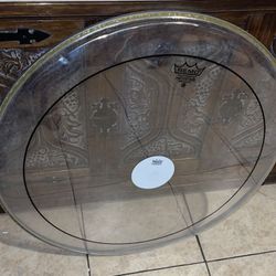 Remo Weather King Pinstripe Clear Bass Drumhead - 26 inches