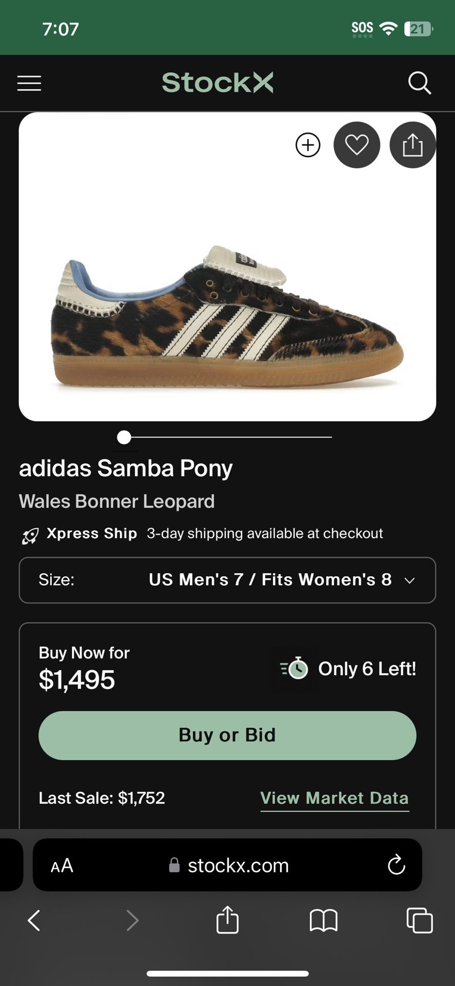 Adidas Samba Pony x Wales Bonner