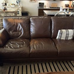 Brown Leather Couch