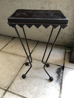 Glass end table