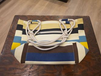 Farmhouse Is My Style Striped Tote Bag