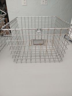 Lot of 3 Chrome Locker Baskets