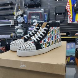 Christian Lou Boutin Spikes Orlato Flat Size 41.5 