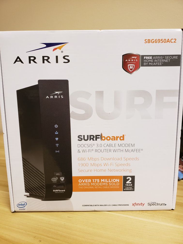 Arris Surfboard (Modem+Router)