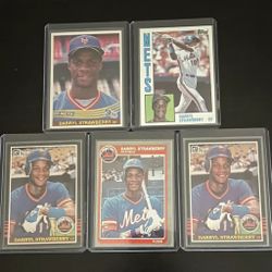 Darryl Strawberry Star Baseball Player Card Bundle