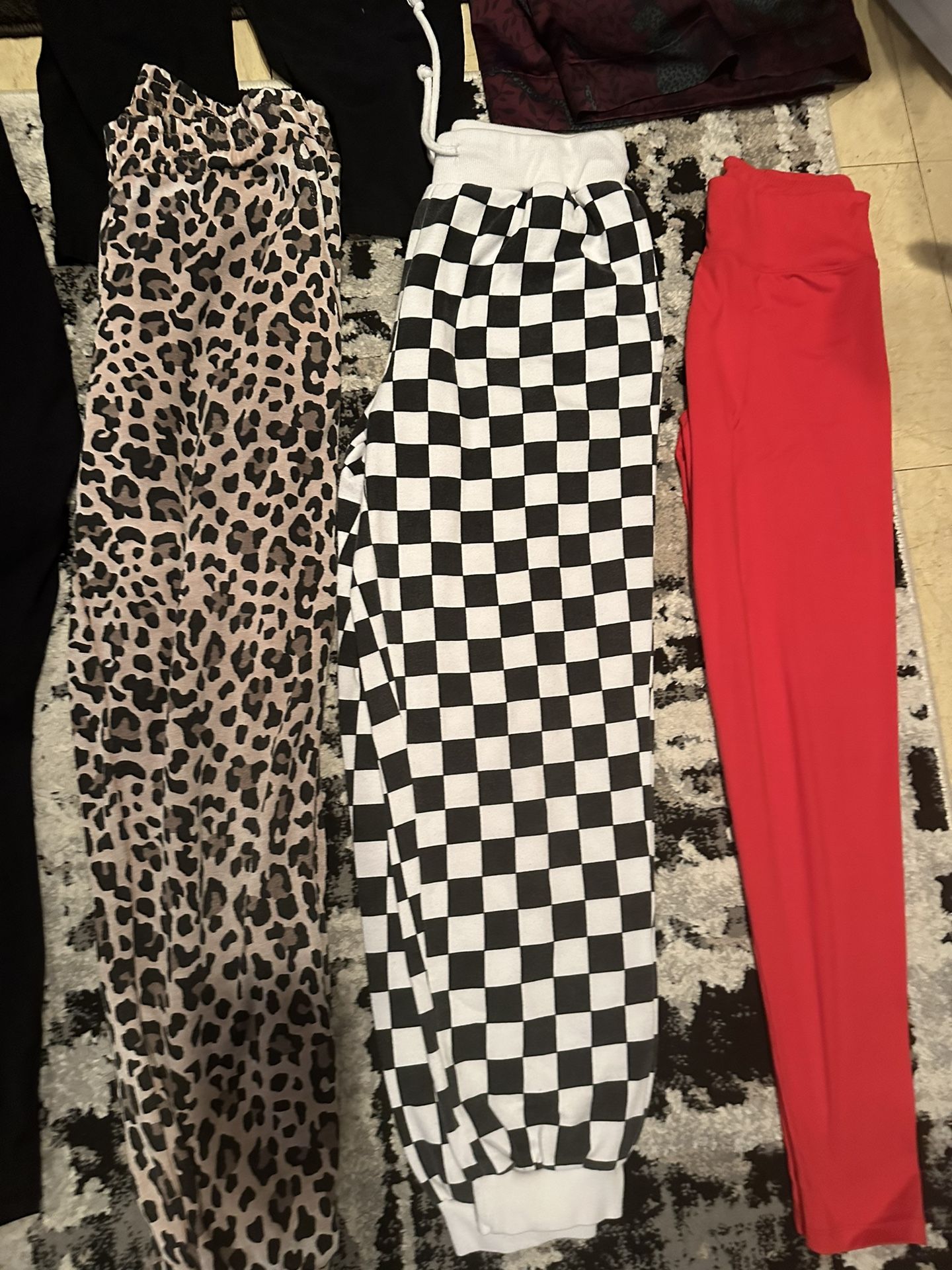 Womens Pants Leggings Jeans Overalls Beach Pants Cargo Sweat Joggers Size Medium And Large