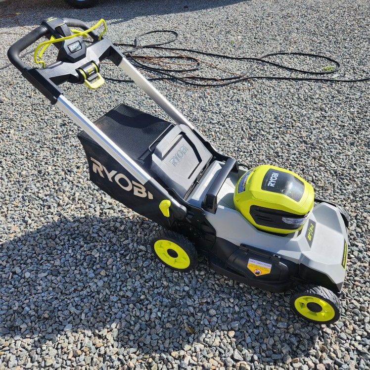 RYOBI40 Volt HP Brushless 21 in. Cordless Battery Walk Behind Dual Blade Self Propelled Mower (Tool Only