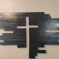 Wooden Cross Wall Decor