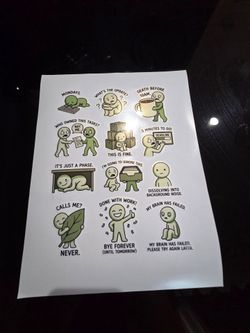 Custom Smiski Sticker sheet