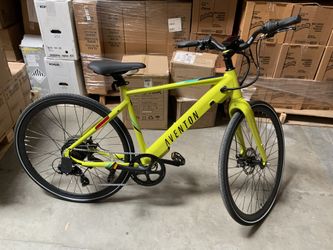 Aventon - Soltera 7-Speed Step-Over Ebike w/ 40 mile Max Operating Range and 20 MPH Max Speed - Regular - Citrine #602
