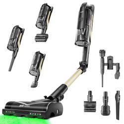 Candy Cordless Stick Vacuum 650W 250AW, 100 Min Runtime, LED Headlights, Pet Hair & Carpet Cleaner