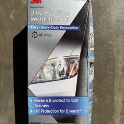 3m ultra headlight restoration kit