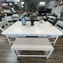 6pc Counter Height Dining Set