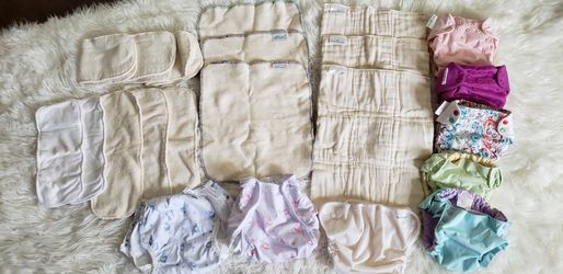 Cloth diapers all in ones and organic inserts