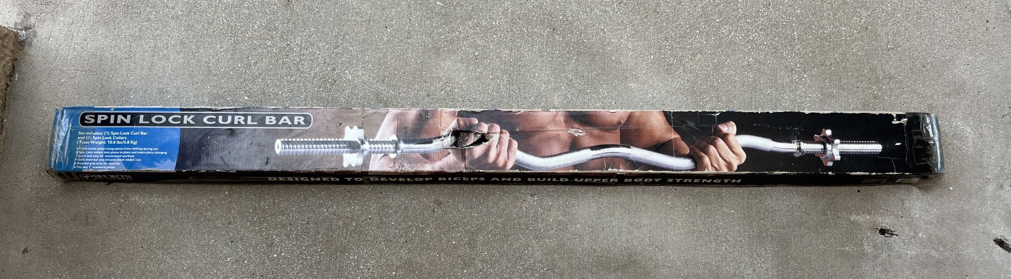 47" Barbell Bar 2-inch Weight Plates Weight Lifting Bar With 2 Spring Collars for Fitness