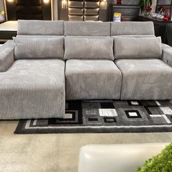Beautiful Furniture Power Sofa Sleeper With Chaise Available For $1899 On Sale Now 