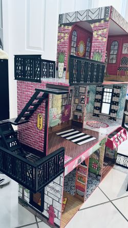 5 Foot Tall Wooden Dollhouse / Loft House By KidKraft