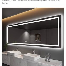 Amorho LED Bathroom Mirror 110" x 40”