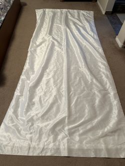 White Curtain Panel 50x106 Inch One Panel $10, I Have 9