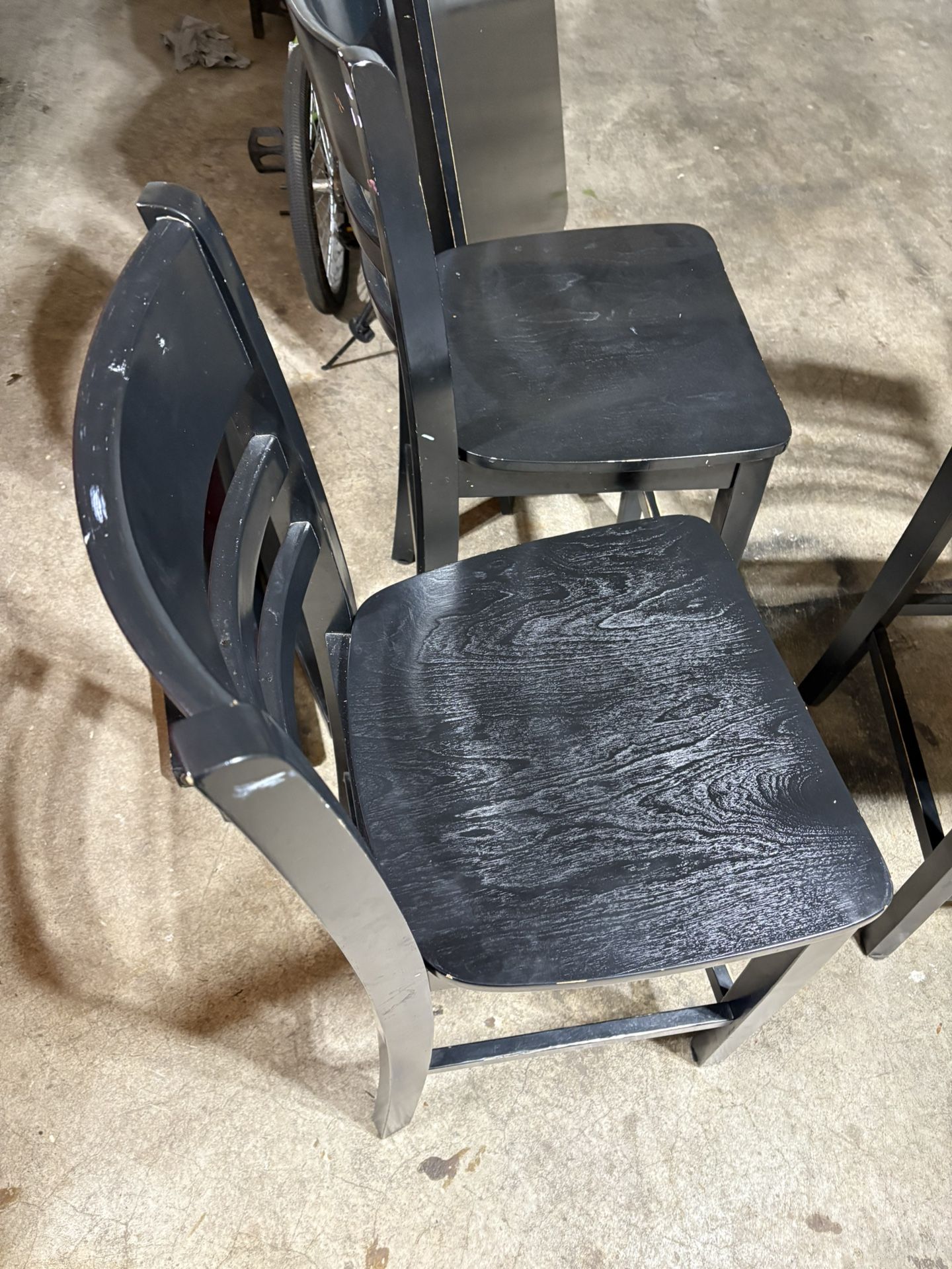 four chairs and the table