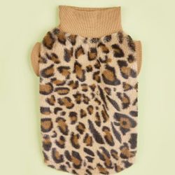 Pet Leopard Print Sweater