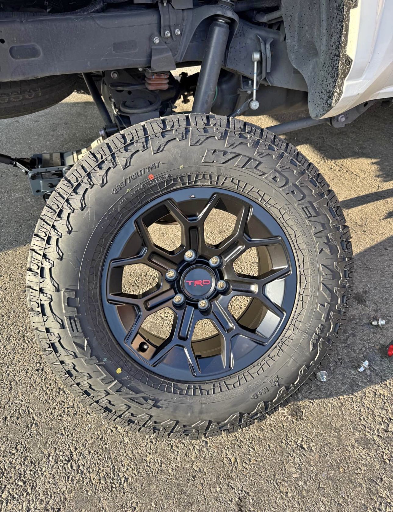 TRD Pro 17x8 6x139.7 + 5 Wheels 265/70R17 Falken Wildpeak A/T4W Tires Tacoma 4Runner Fjcruiser Tundra