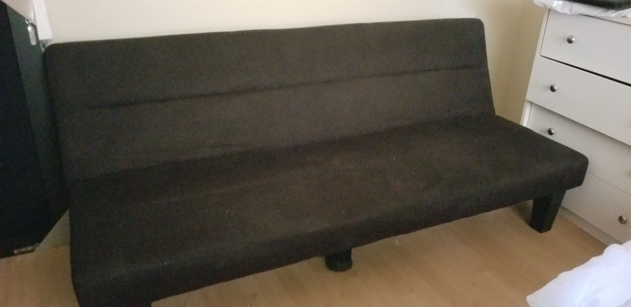 Convertible sofa (twin side) black