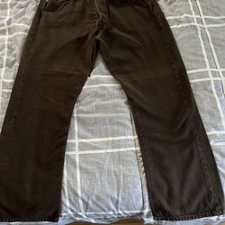 501 Dark Brown Levi Jeans