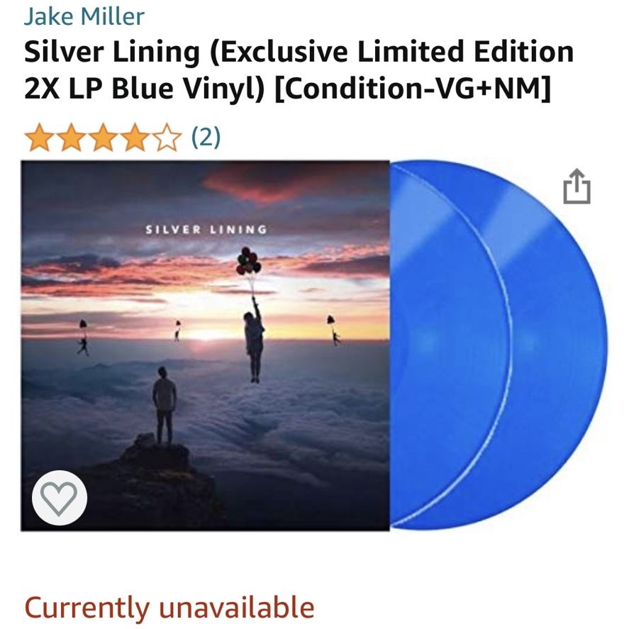 Silver Lining (Exclusive Limited Edition 2X LP Blue Vinyl) [Condition-VG+NM]