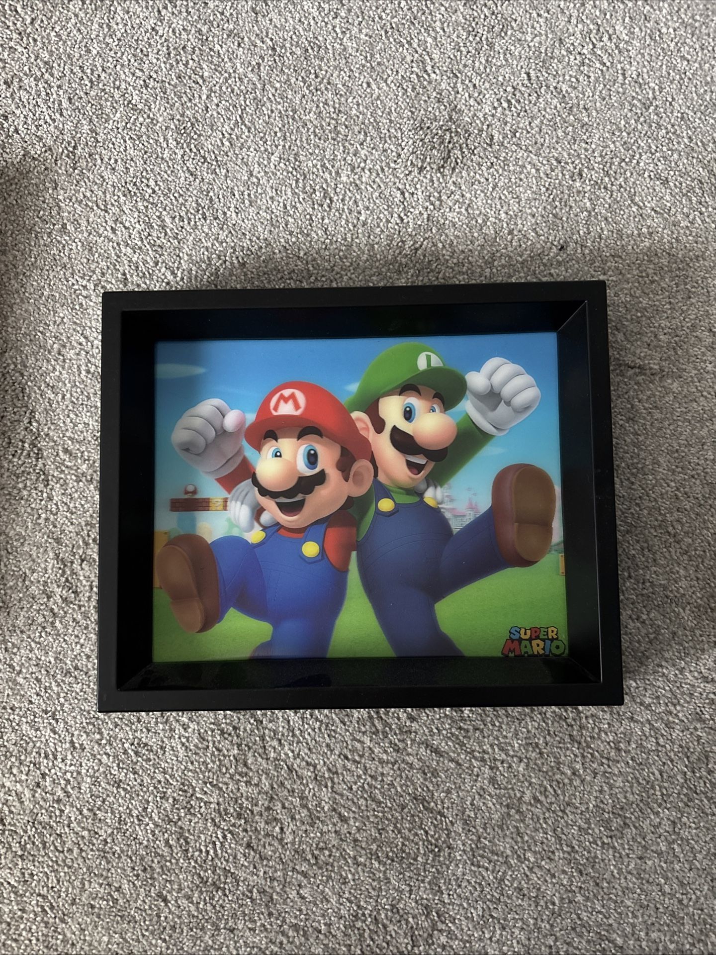 Super Mario Bros. Hologram 3D Picture Box 9x11 Nintendo Official 2017 Game Art