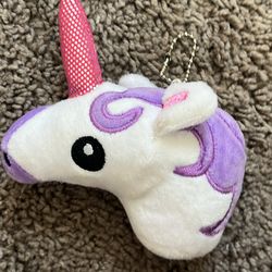 Unicorn head keychain