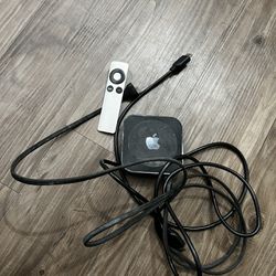 Apple Tv with Remote + Power Supply 