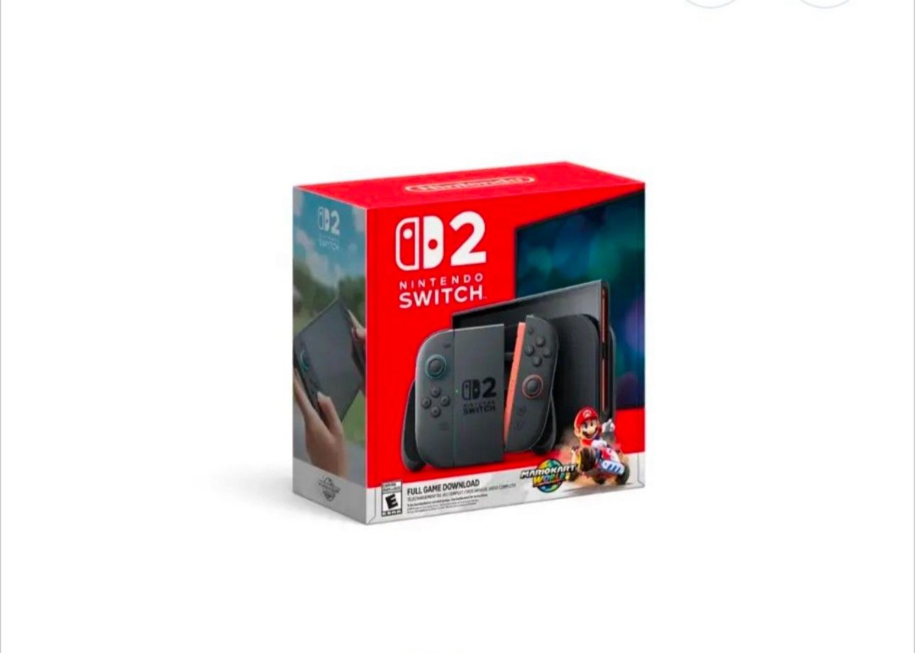 Nintendo Switch 2 Mario Kart World Bundle In Hand