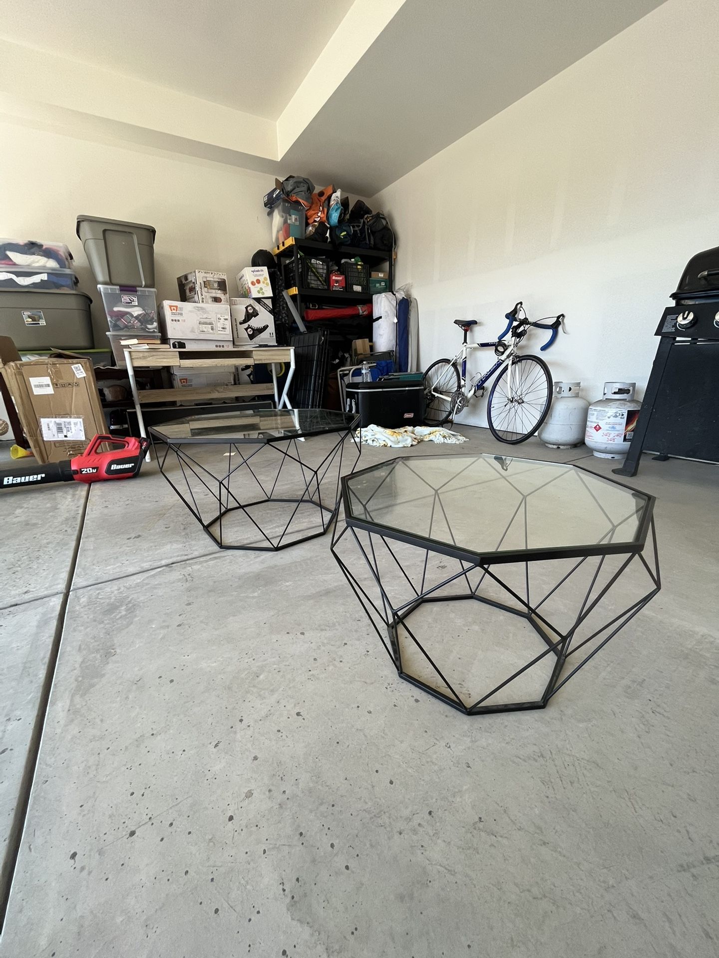 Geometric Coffee Table Set 