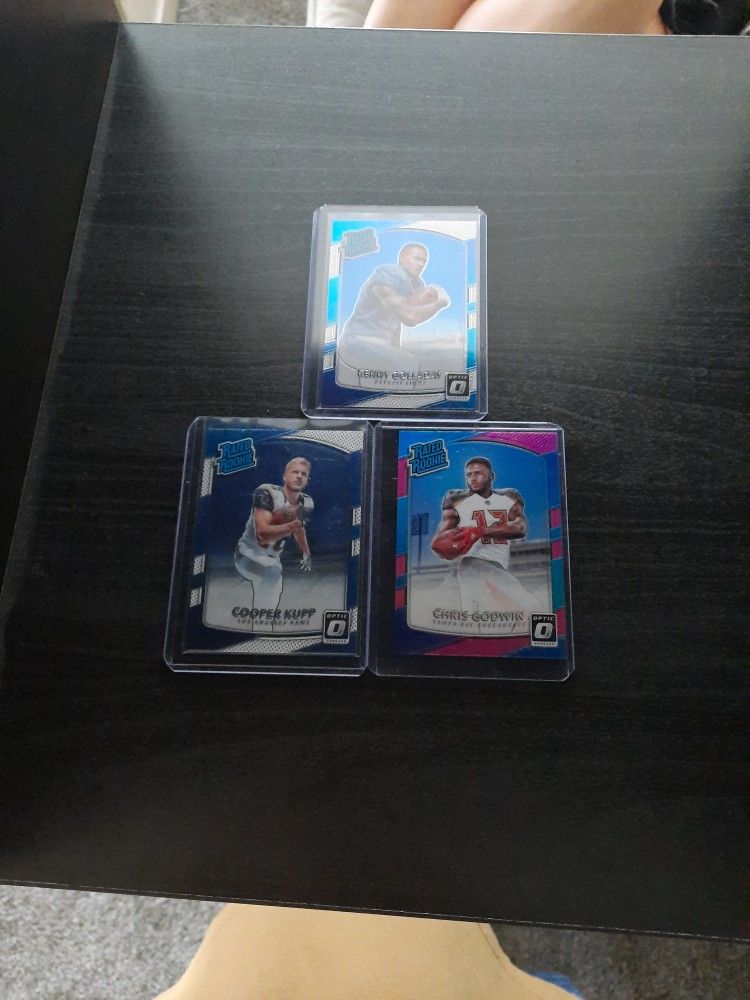 3 NFL Rookie Cards