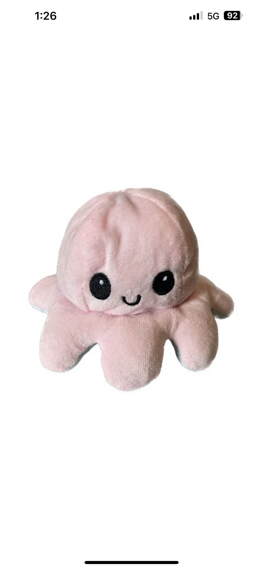 NEW Reversible Plushie, Octopus, Pink & Blue Toy, For Girlfriends/Kids/Dog