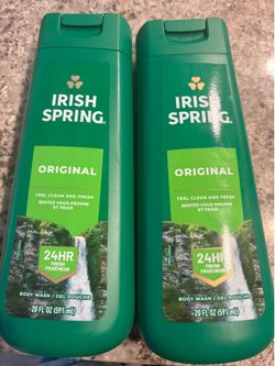 Lot of 2 men’s and women’s Irish spring personal care body wash