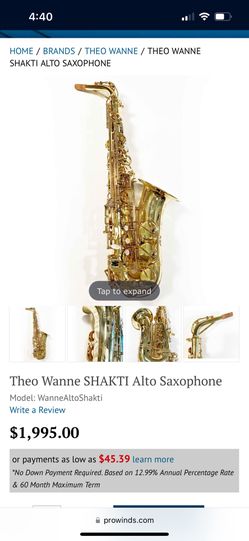 Theo Wanne SHAKTI Alto Sax