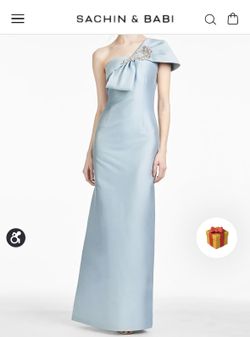 Sachin & Babi Ines Gown Powder Blue, Mother Of Bride