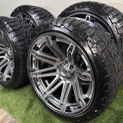 NEW 24x12 fuel forged wheels wrapped in 285/40r24 rbp tires